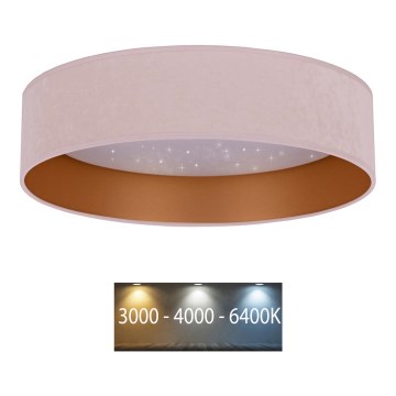 Brilagi - LED Ceiling light VELVET STAR LED/24W/230V d. 40 cm 3000K/4000K/6400K pink/gold