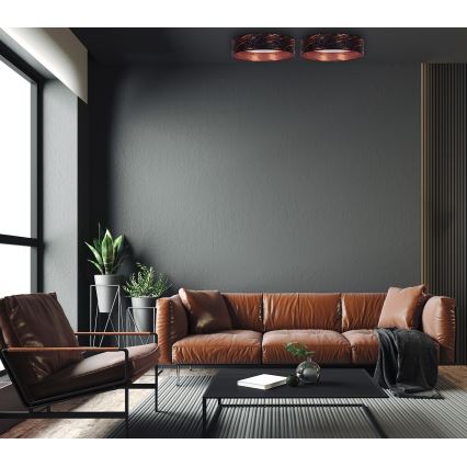 Brilagi - LED Ceiling light VELVET STAR LED/24W/230V d. 40 cm 3000K/4000K/6400K black/copper