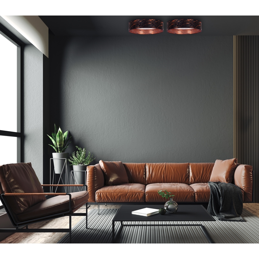 Brilagi - LED Ceiling light VELVET STAR LED/24W/230V d. 40 cm 3000K/4000K/6400K black/copper
