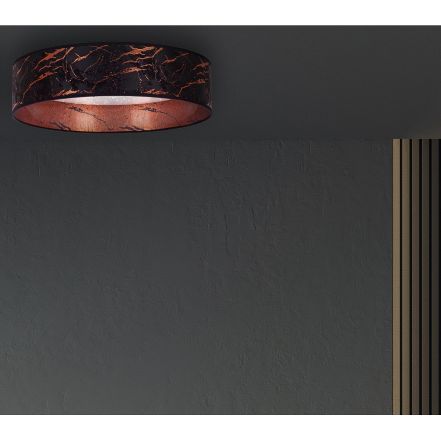 Brilagi - LED Ceiling light VELVET STAR LED/24W/230V d. 40 cm 3000K/4000K/6400K black/copper