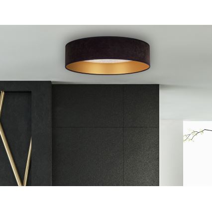 Brilagi - LED Ceiling light VELVET STAR LED/24W/230V d. 40 cm 3000K/4000K/6400K black/gold