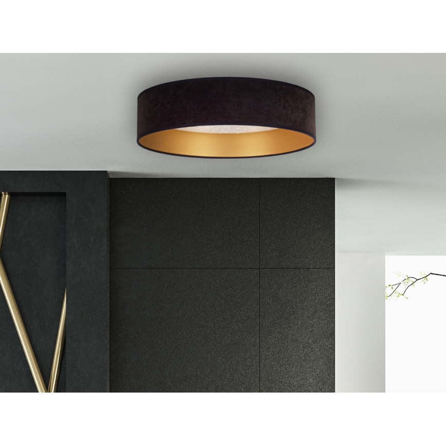 Brilagi - LED Ceiling light VELVET STAR LED/24W/230V d. 40 cm 3000K/4000K/6400K black/gold