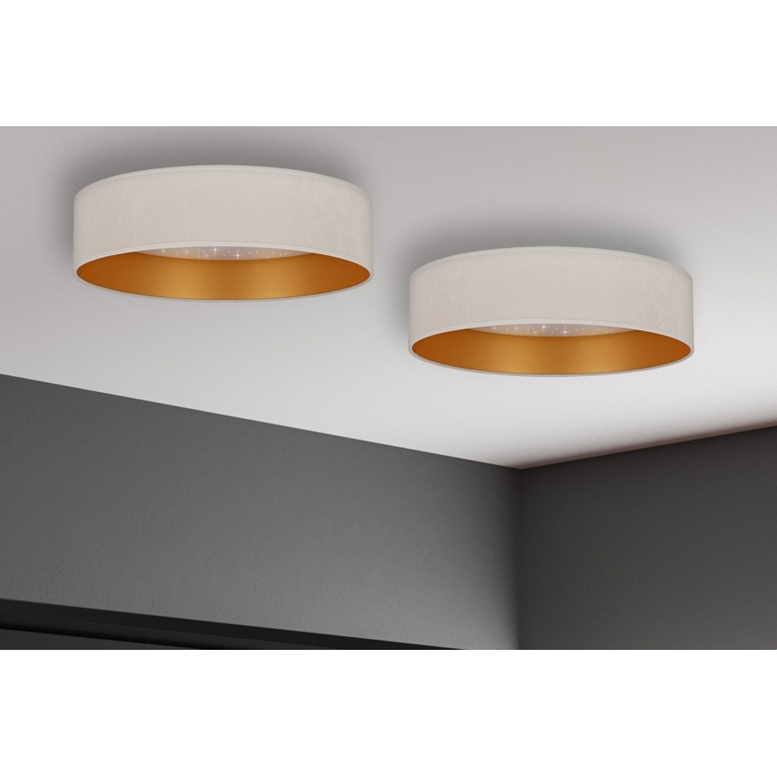 Brilagi - LED Ceiling light VELVET STAR LED/24W/230V d. 40 cm 3000K/4000K/6400K creamy/gold