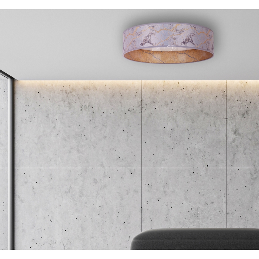 Brilagi - LED Ceiling light VELVET STAR LED/24W/230V d. 40 cm 3000K/4000K/6400K grey/gold