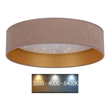 Brilagi - LED Ceiling light VELVET STAR LED/36W/230V d. 55 cm 3000K/4000K/6400K beige/gold