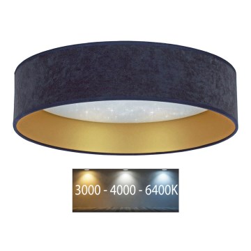 Brilagi - LED Ceiling light VELVET STAR LED/36W/230V d. 55 cm 3000K/4000K/6400K blue/gold