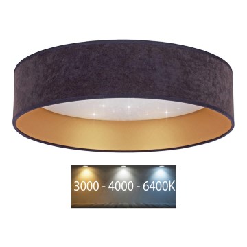 Brilagi - LED Ceiling light VELVET STAR LED/36W/230V d. 55 cm 3000K/4000K/6400K grey/gold