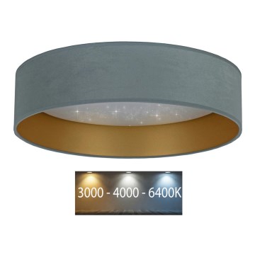 Brilagi - LED Ceiling light VELVET STAR LED/36W/230V d. 55 cm 3000K/4000K/6400K mint/gold