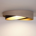 BRILAGI - LED ceiling light VELVET TWIST LED/24W/230V 4000K Ø 55 cm beige/brown/gold