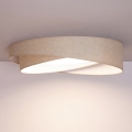 BRILAGI - LED ceiling light VELVET TWIST LED/24W/230V 4000K Ø 55 cm beige