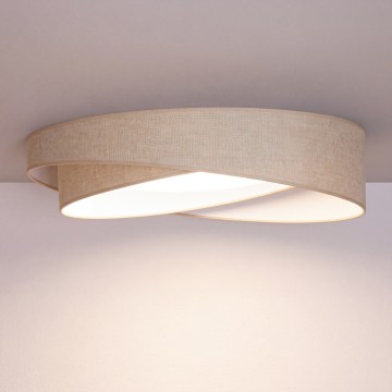 BRILAGI - LED ceiling light VELVET TWIST LED/24W/230V 4000K Ø 55 cm beige