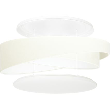 BRILAGI - LED ceiling light VELVET TWIST LED/24W/230V 4000K Ø 55 cm beige