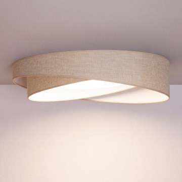 BRILAGI - LED Ceiling Light VELVET TWIST LED/24W/230V 4000K Ø 55 cm beige