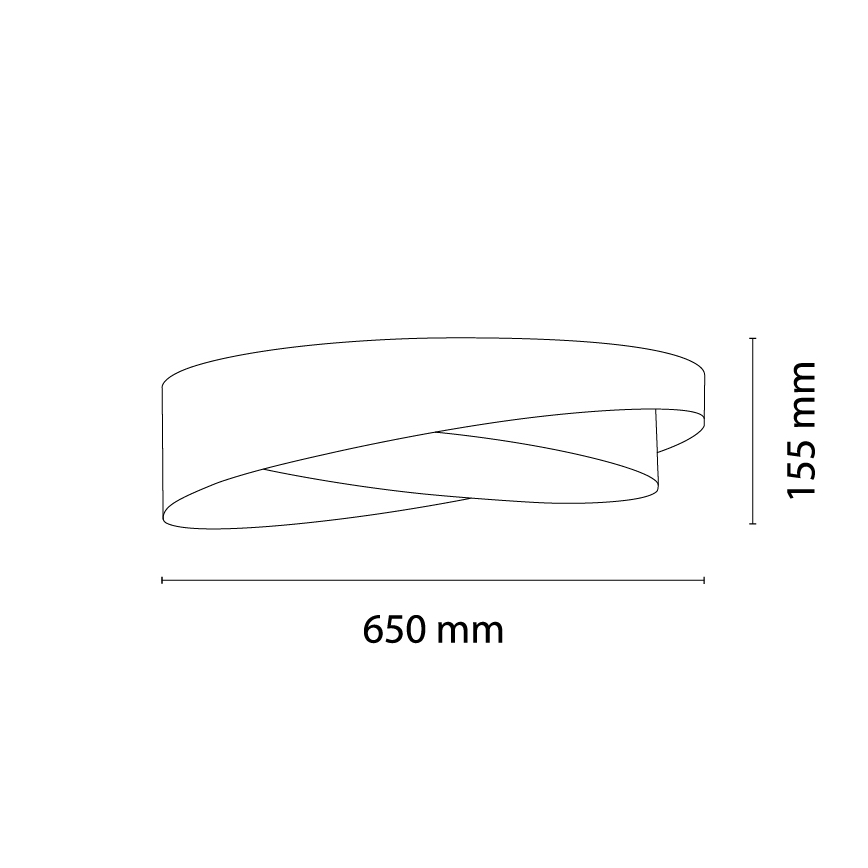 BRILAGI - LED Ceiling Light VELVET TWIST LED/24W/230V 4000K Ø 55 cm brown/gold