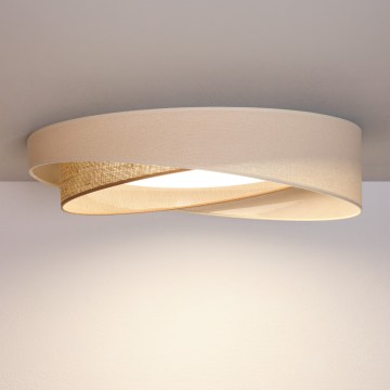 BRILAGI - LED Ceiling Light VELVET TWIST LED/24W/230V 4000K Ø 55 cm cream/beige
