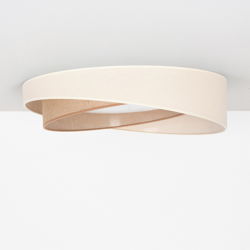 BRILAGI - LED Ceiling Light VELVET TWIST LED/24W/230V 4000K Ø 55 cm cream/beige