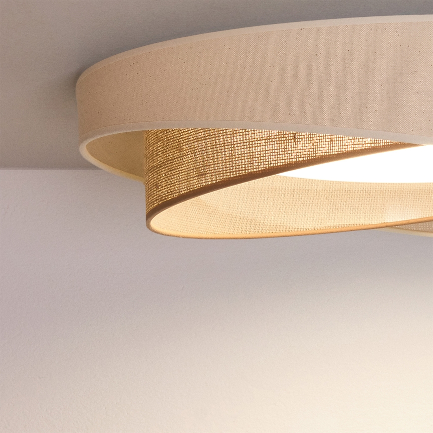 BRILAGI - LED Ceiling Light VELVET TWIST LED/24W/230V 4000K Ø 55 cm cream/beige