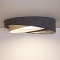 BRILAGI - LED ceiling light VELVET TWIST LED/24W/230V 4000K Ø 55 cm gray/cream