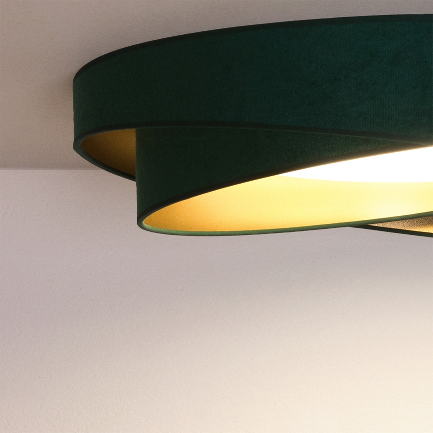 BRILAGI - LED Ceiling light VELVET TWIST LED/24W/230V 4000K Ø 55 cm green/gold