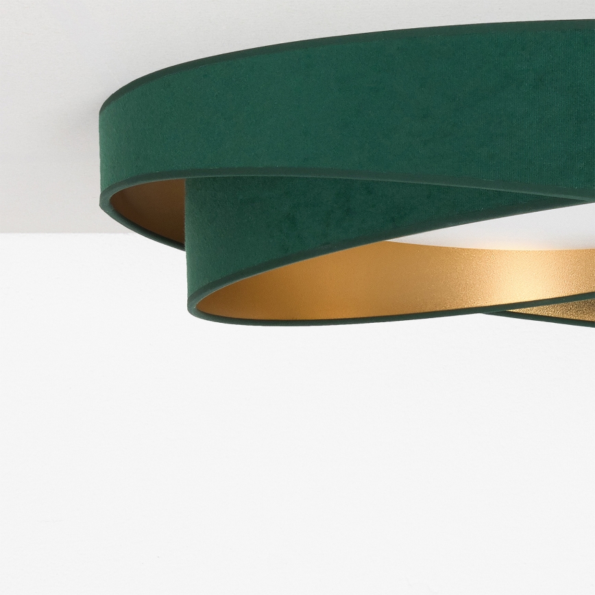 BRILAGI - LED Ceiling light VELVET TWIST LED/24W/230V 4000K Ø 55 cm green/gold