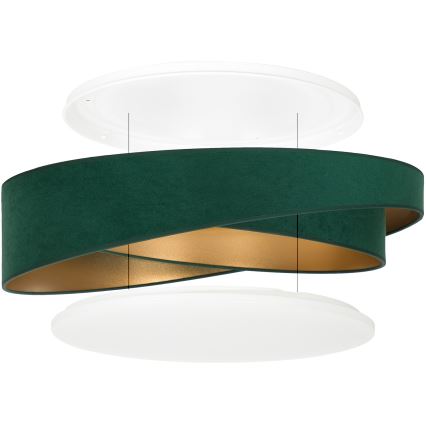 BRILAGI - LED Ceiling light VELVET TWIST LED/24W/230V 4000K Ø 55 cm green/gold