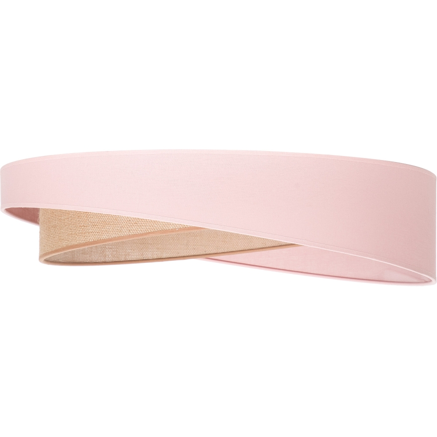 BRILAGI - LED ceiling light VELVET TWIST LED/24W/230V 4000K Ø 55 cm pink/beige