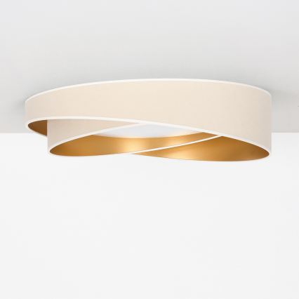 BRILAGI - LED Ceiling light VELVET TWIST LED/24W/230V 4000K Ø 55 cm white/gold