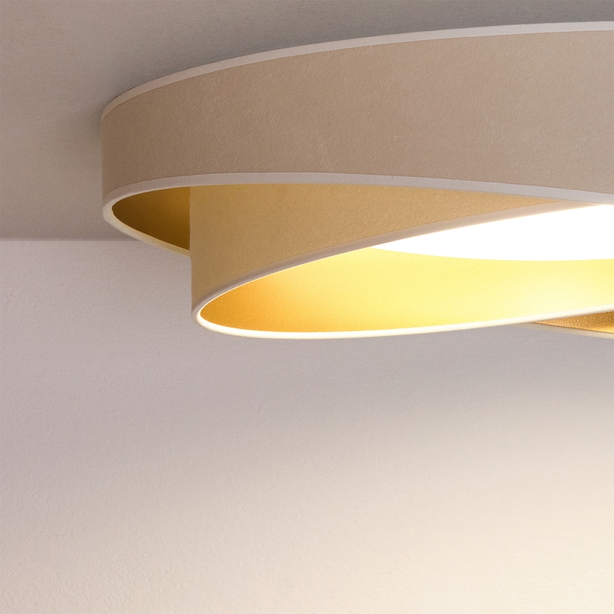 BRILAGI - LED Ceiling light VELVET TWIST LED/24W/230V 4000K Ø 55 cm white/gold