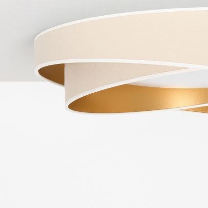 BRILAGI - LED Ceiling light VELVET TWIST LED/24W/230V 4000K Ø 55 cm white/gold