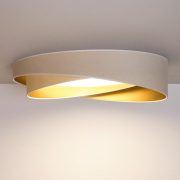 BRILAGI - LED Ceiling Light VELVET TWIST LED/24W/230V 4000K Ø 55 cm white/gold
