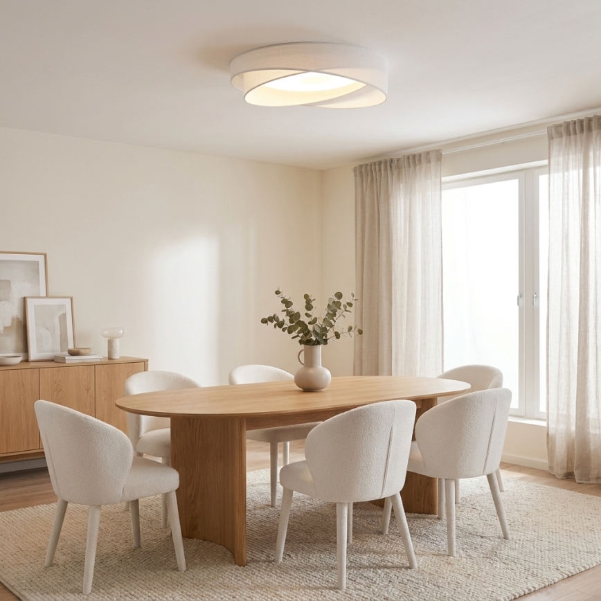 BRILAGI - LED ceiling light VELVET TWIST LED/24W/230V 4000K Ø 55 cm white