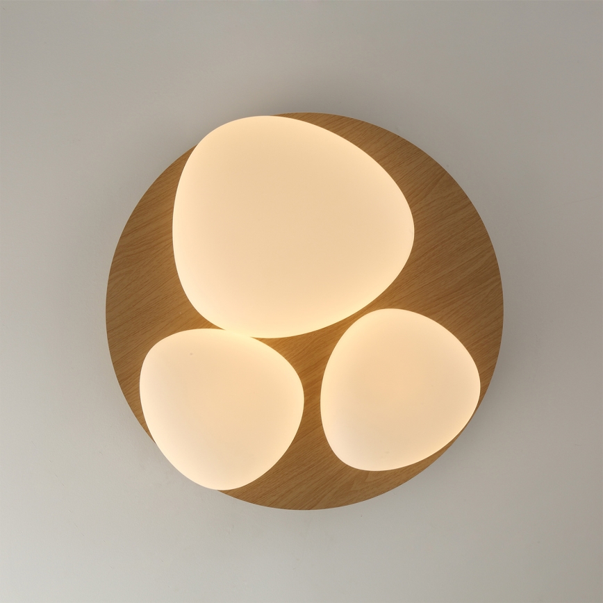 Brilagi - LED Ceiling Light VISBY WOOD LED/36W/230V Ø 50 cm brown