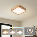 BRILAGI - LED Ceiling Light WOODLINE SQUARE LED/32W/230V 3000/4000/6000K Oak 30x30 cm