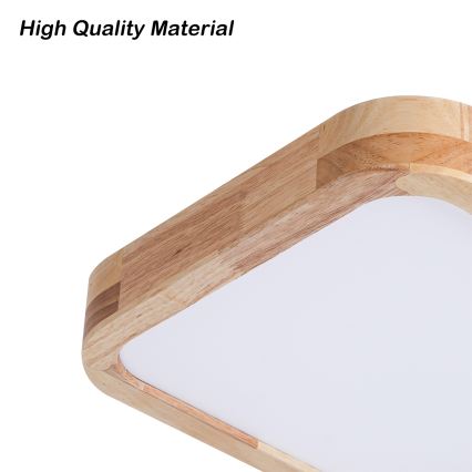 BRILAGI - LED Ceiling Light WOODLINE SQUARE LED/32W/230V 3000/4000/6000K Oak 30x30 cm