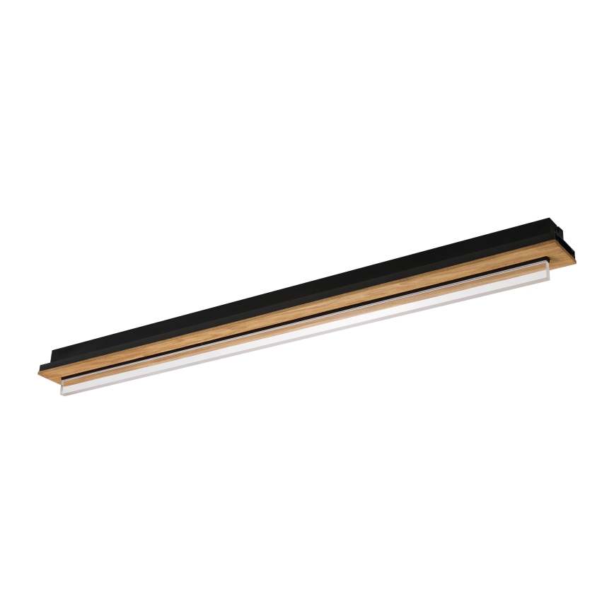 Brilagi - LED Ceiling Light WOODY FLAT LED/25W/230V oak/black