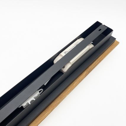 Brilagi - LED Ceiling Light WOODY FLAT LED/25W/230V oak/black