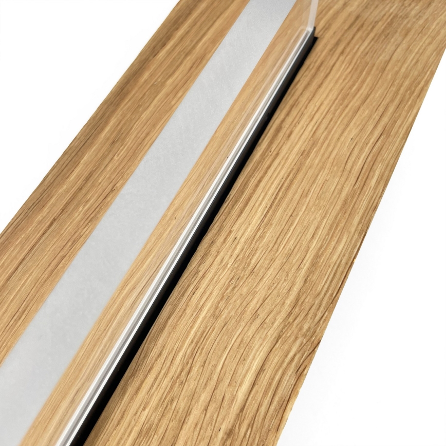 Brilagi - LED Ceiling Light WOODY FLAT LED/25W/230V oak/black