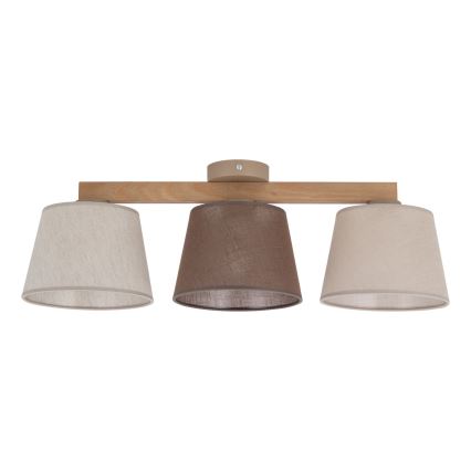 BRILAGI - LED Ceiling-mounted chandelier LATTE 3xE27/15W/230V pine/mix