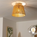 BRILAGI - LED CERIA BOHO Surface-Mounted Ceiling Light 1xE27/40W/230V Ø 28 cm Brown/Oak