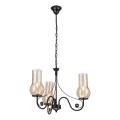 Brilagi - LED Chandelier on a chain COTTAGE 3xE14/40W/230V black/brown