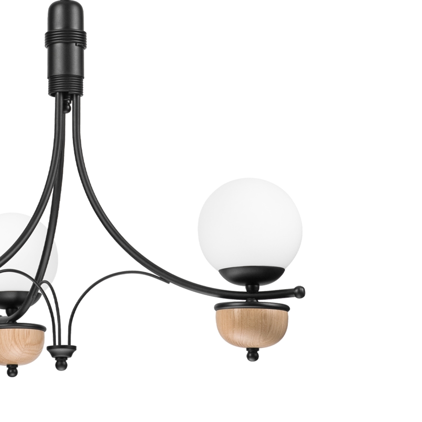 Brilagi - LED Chandelier on a chain COTTAGE 3xG9/40W/230V beech/white