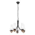 Brilagi - LED Chandelier on a chain COTTAGE 5xE14/40W/230V beech/white