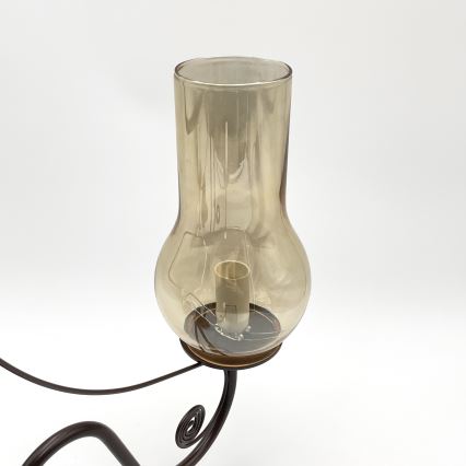 Brilagi - LED Chandelier on a chain COTTAGE 5xE14/40W/230V brown