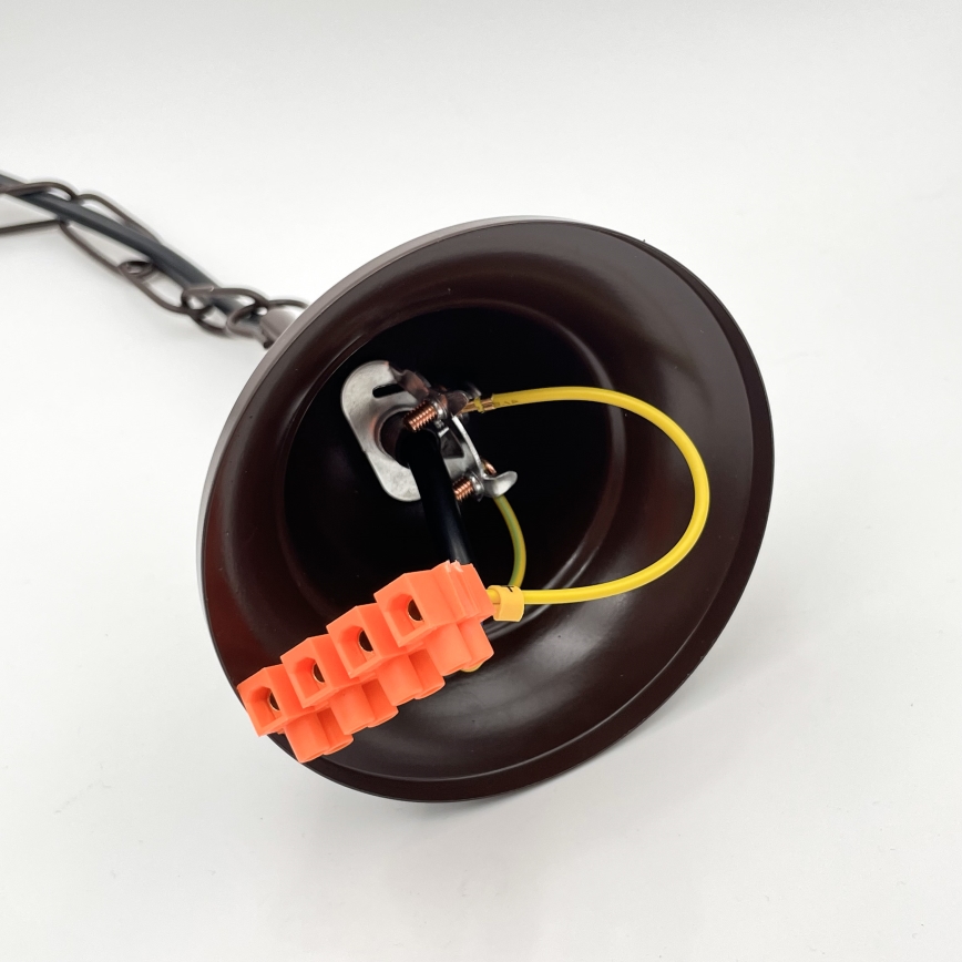 Brilagi - LED Chandelier on a chain COTTAGE 5xE14/40W/230V brown