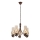 Brilagi - LED Chandelier on a chain COTTAGE 5xE14/40W/230V oak/brown