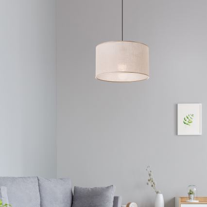 Brilagi - LED Chandelier on a string ANTHONY 1xE27/60W/230V oak walnut/beige
