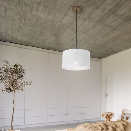 Brilagi - LED Chandelier on a string ANTHONY 1xE27/60W/230V oak walnut/white