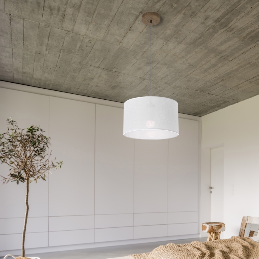 Brilagi - LED Chandelier on a string ANTHONY 1xE27/60W/230V oak walnut/white