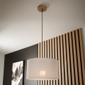 Brilagi - LED Chandelier on a string ANTHONY 1xE27/60W/230V oak/white