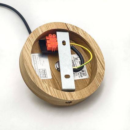Brilagi - LED Chandelier on a string ANTHONY 1xE27/60W/230V oak/white